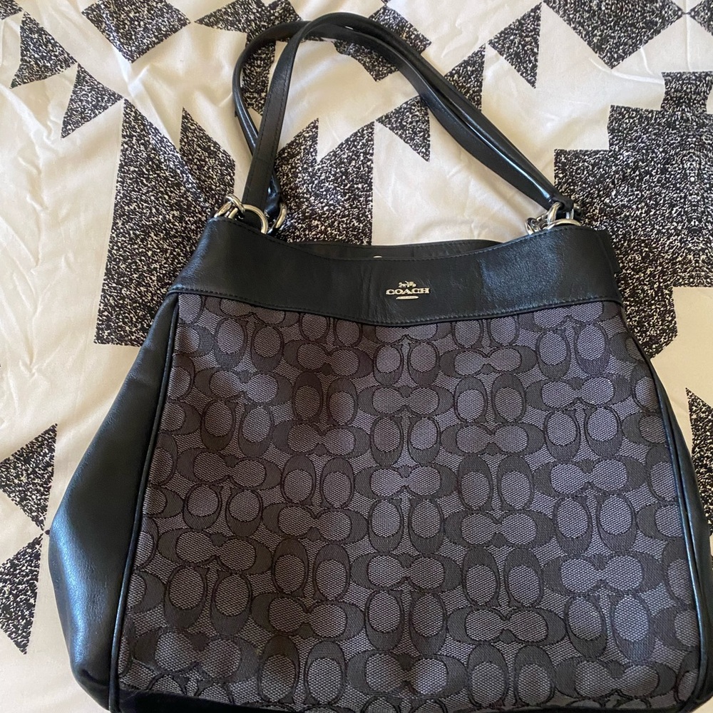 Coach Black and Gray Women's Bag